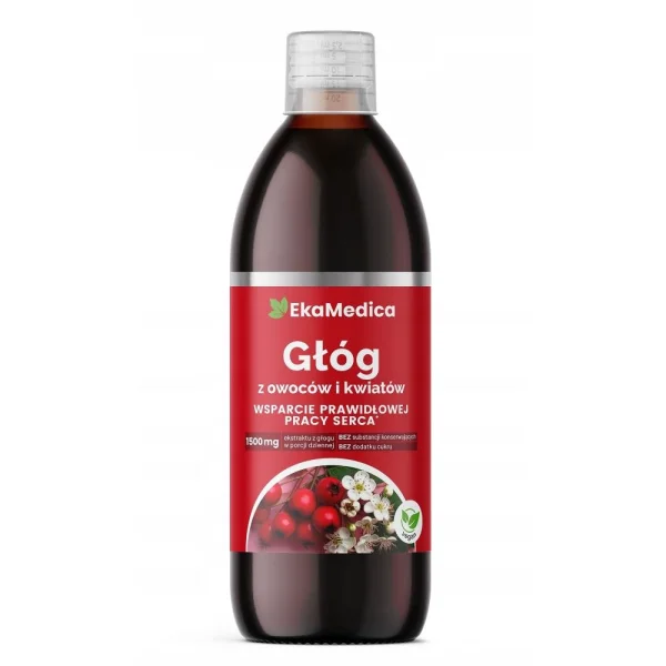 Ekamedica Głóg z owoców i kwiatów, 500 ml