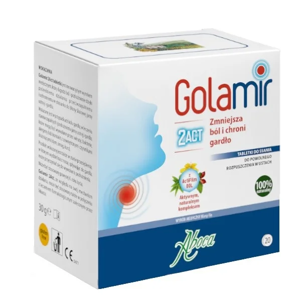 Golamir 2ACT, 20 tabletek do ssania