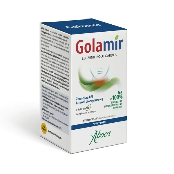Golamir spray bezalkoholowy do gardła, dla dorosłych i dzieci powyżej 1 roku życia, 30 ml