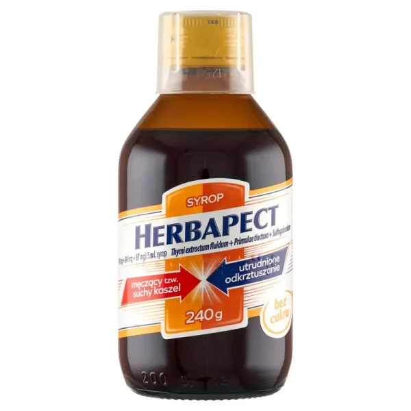 Herbapect (498 mg + 348 mg + 87 mg)/ 5 ml, syrop, 240 g