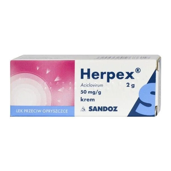 Herpex 50 mg/g, krem, 2 g
