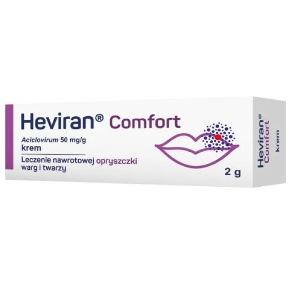 Heviran Comfort 50 mg/g, krem 2 g