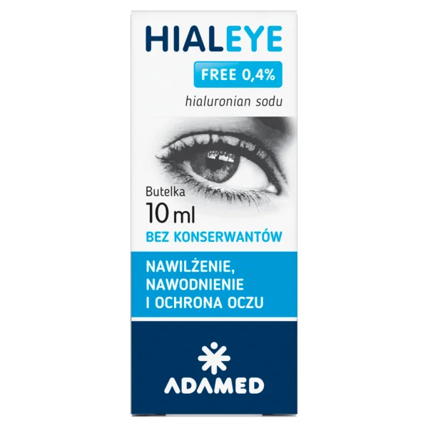 Hialeye Free 0,4%, nawilżające krople do oczu, 10 ml