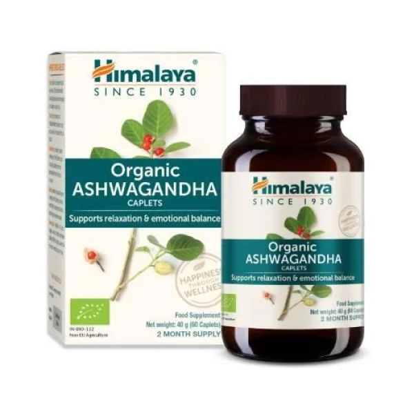 Himalaya Ashwagandha Organic, 60 tabletek