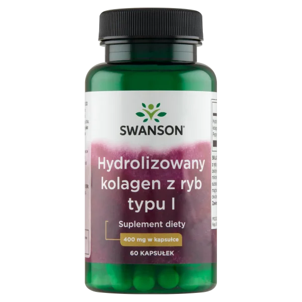 Swanson Hydrolizowany kolagen z ryb typu I, 60 kapsułek