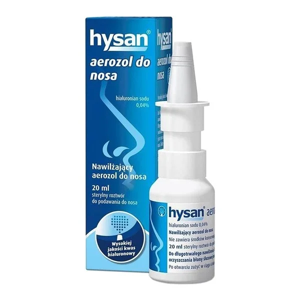 Hysan, nawilżający aerozol do nosa, 20 ml