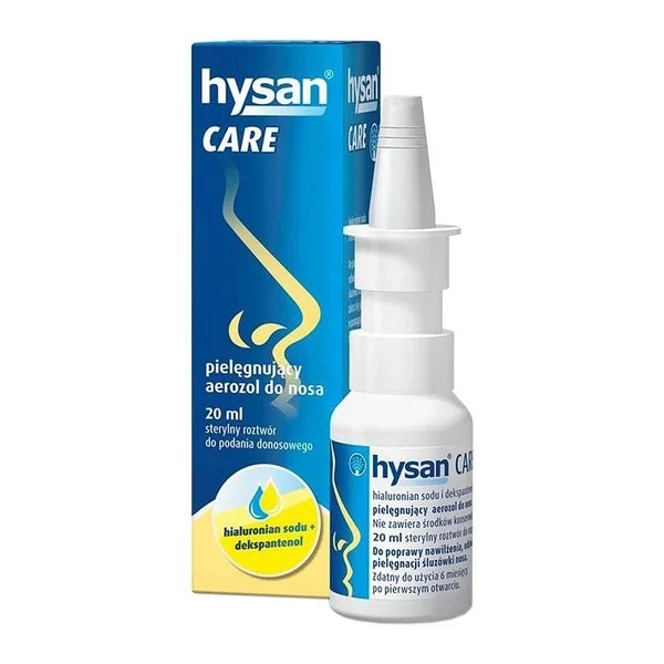 Hysan Care, pielęgnujący aerozol do nosa, 20 ml