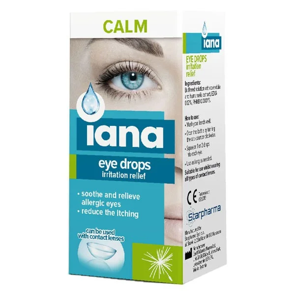 Iana Calm, krople do oczu łagodzące podrażnienia, 10 ml