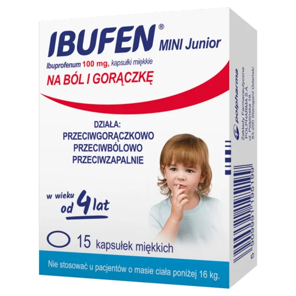Ibufen Junior Mini 100 mg, 15 kapsułek miękkich