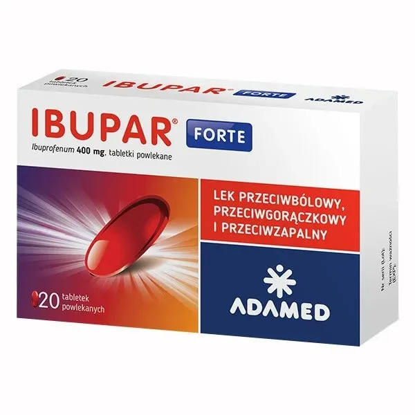 Ibupar Forte, 400 mg, 20 tabletek powlekanych