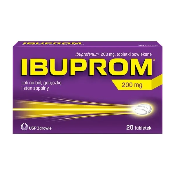 Ibuprom, 200 mg, 20 tabletek powlekanych