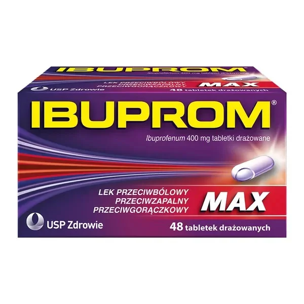 Ibuprom Max 400 mg, 48 tabletek