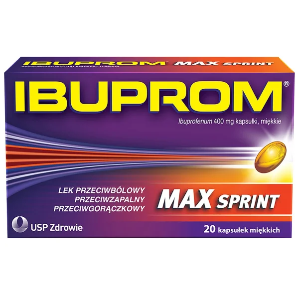 Ibuprom Max Sprint 400 mg, 20 kapsułek