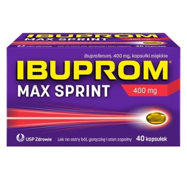 Ibuprom Max Sprint 400 mg, 40 kapsułek miękkich