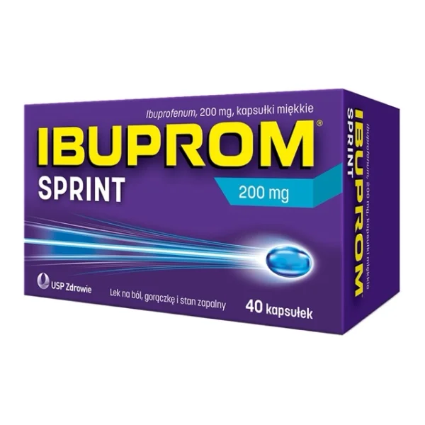 Ibuprom Sprint 200 mg, 40 kapsułek miękkich