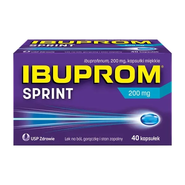 Ibuprom Sprint 200 mg, 40 kapsułek miękkich