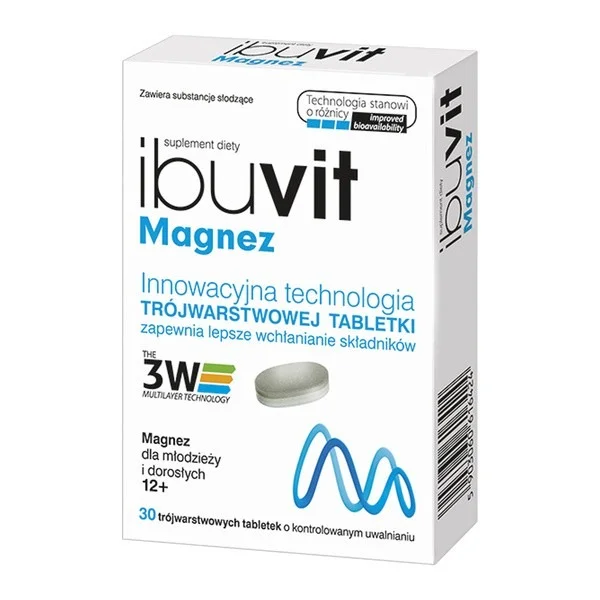 Ibuvit Magnez, 30 tabletek o kontrolowanym uwalnianiu