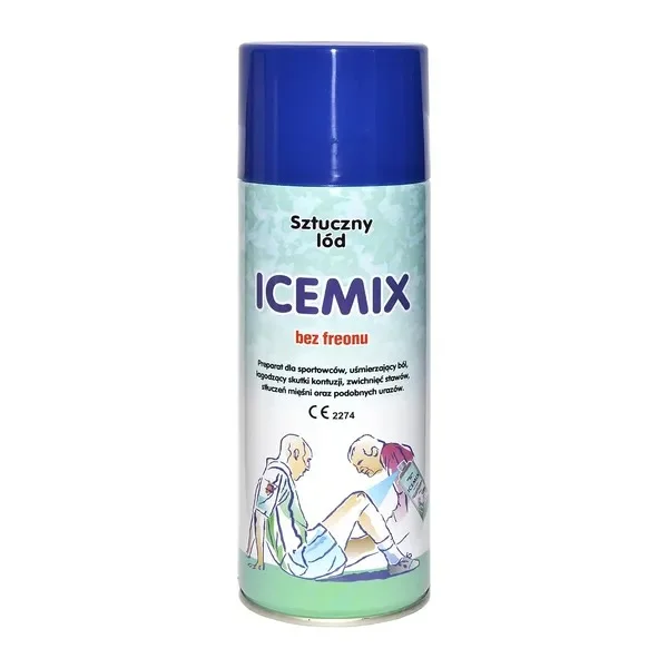 Icemix, sztuczny lód w aerozolu, preparat dla sportowców, 400 ml