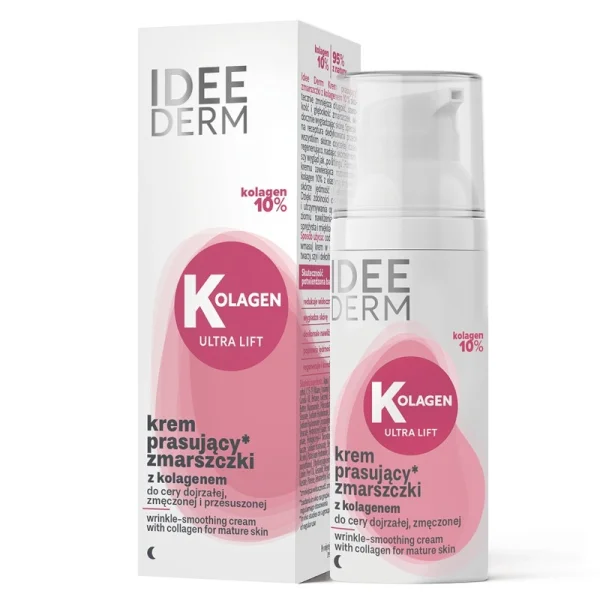 Idee Derm, krem prasujący zmarszczki z kolagenem 10 %, 50 ml