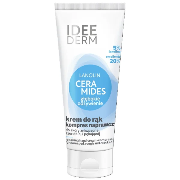 Idee Derm, ceramidowy krem-kompres naprawczy do rąk, 75 ml