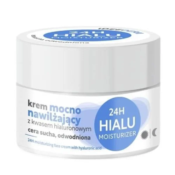 Idee Derm, krem mocno nawilżający, z kwasem hialuronowym, 50 ml