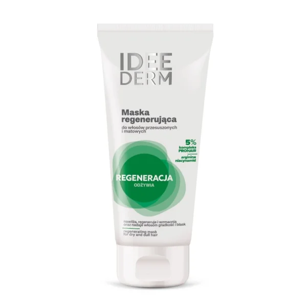 Idee Derm, maska regenerująca do włosów przesuszonych i matowych, 200 ml