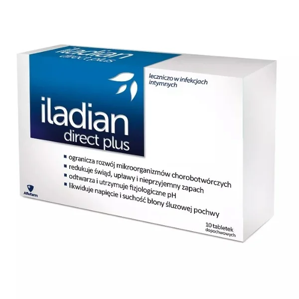 Iladian Direct plus, 10 tabletek dopochwowych