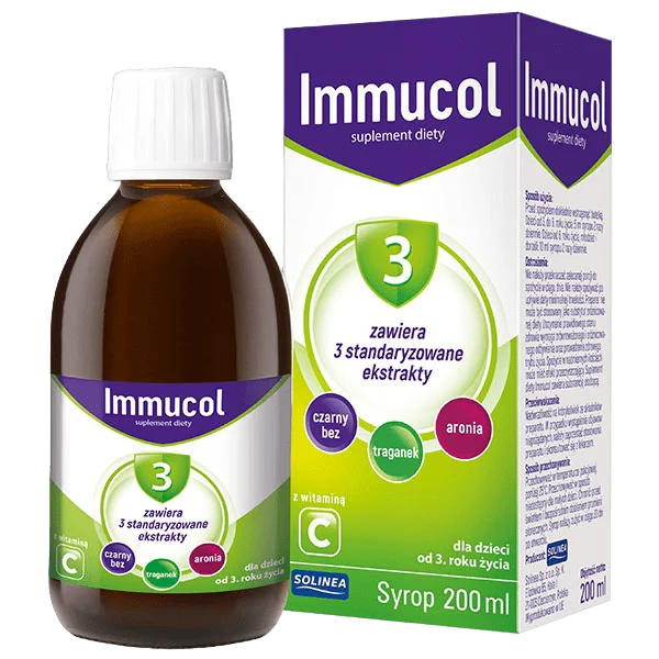 Immucol 3, syrop dla dzieci od 3 lat i dorosłych, 200 ml