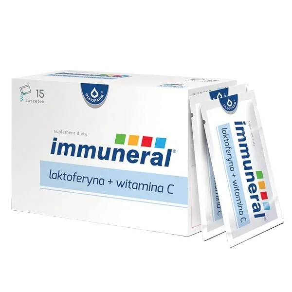 Immuneral, laktoferyna + witamina C, 1 g x 15 saszetek