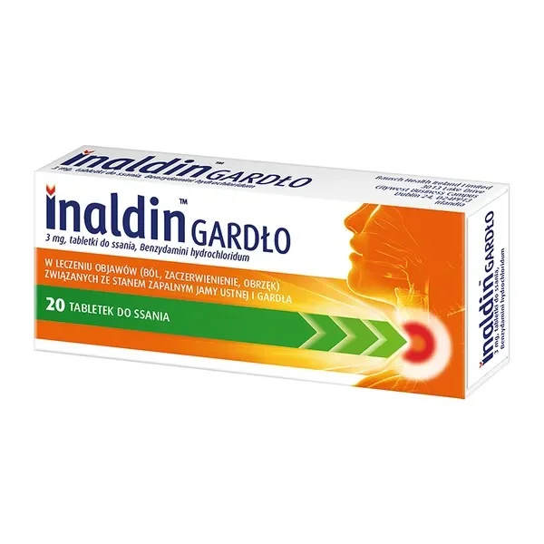Inaldin Gardło, 3 mg, 20 tabletek do ssania