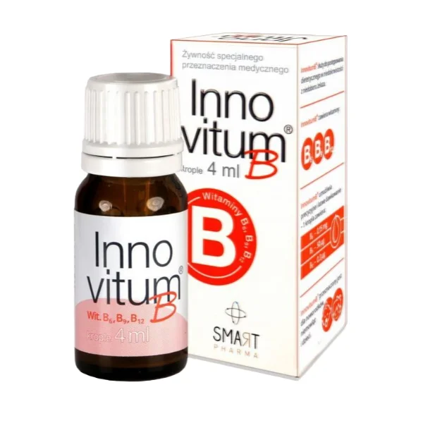 InnovitumB, zawiesina doustna w kroplach, dla dzieci i niemowląt, 4 ml