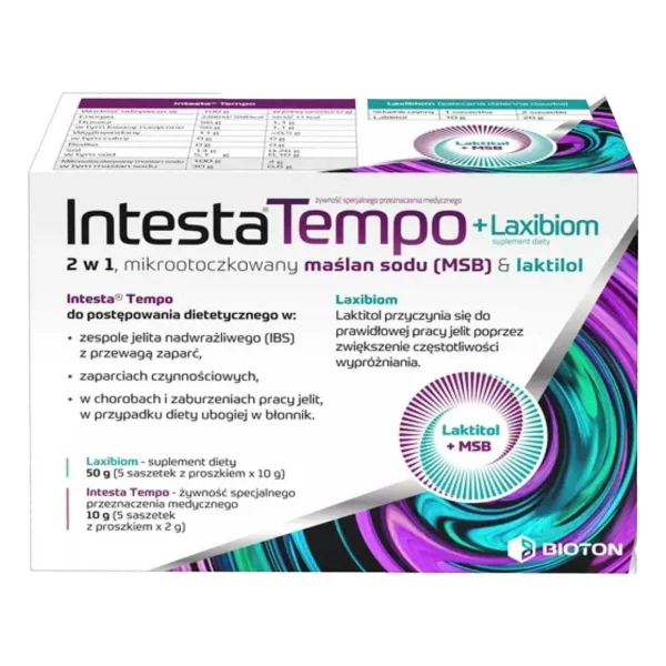 Intesta Tempo + Laxibiom, 10 saszetek