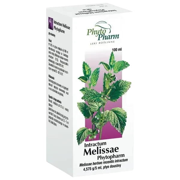 Intractum Melissae Phytopharm 4,575 g/ 5 ml, wyciąg z melisy, płyn doustny, 100 ml