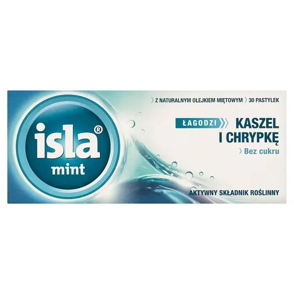 Isla Mint, pastylki na ból gardła, 30 sztuk