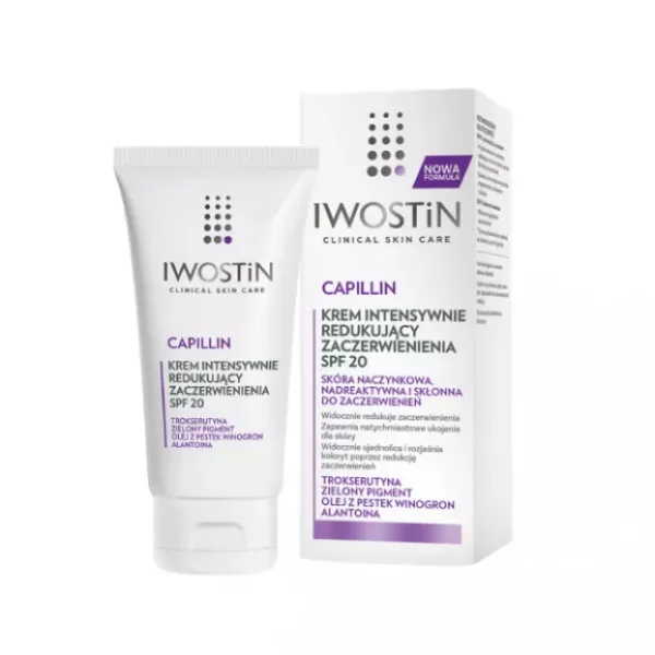 Iwostin Capillin Krem intensywnie redukujący zaczerwienienia, SPF 20, 50 ml