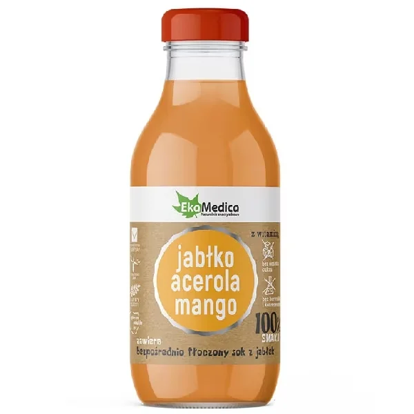 Ekamedica Sok jabłko, acerola, mango, 300 ml