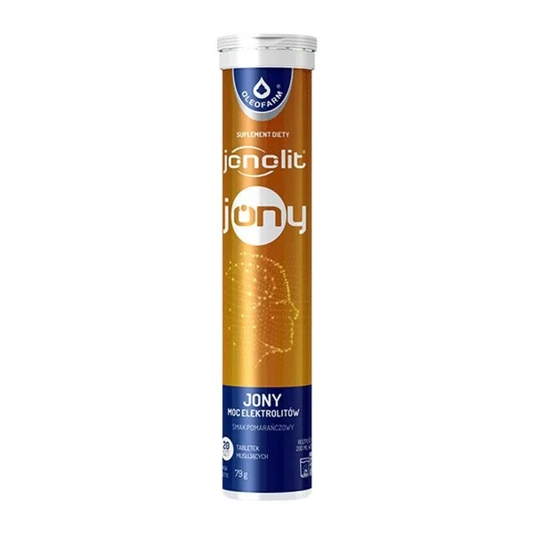 Jonolit Jony, smak pomarańczowy, 20 tabletek musujących