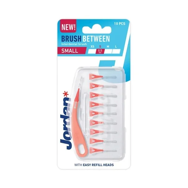 Jordan Clinic Brush Between, szczoteczka do przestrzeni międzyzębowych, 0,5 mm rozmiar S, 10 sztuk
