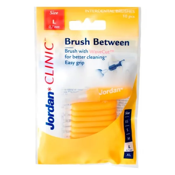Jordan Brush Between Szczoteczki międzyzębowe, rozmiar L, 10 sztuk