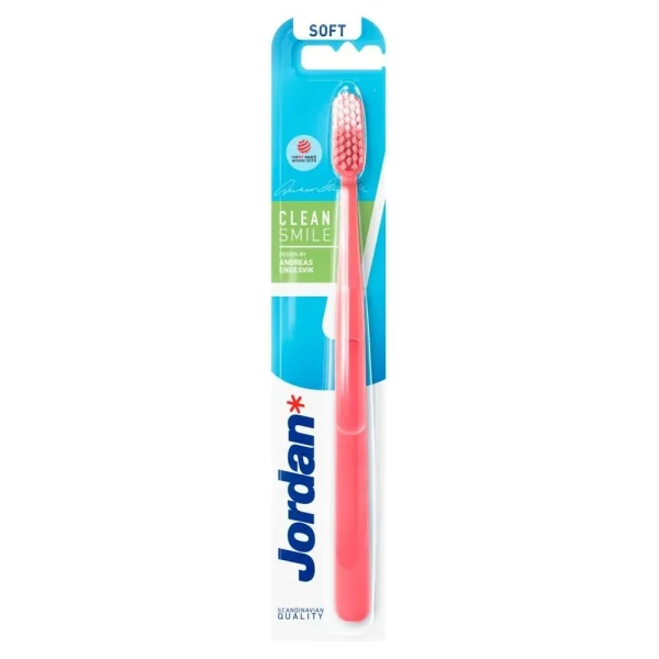 Jordan Clean Smile Soft, szczoteczka do zębów miękka, 1 sztuka