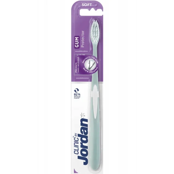 Jordan Clinic Gum Protector, szczoteczka do zębów, miękka, mix kolorów, 1 sztuka