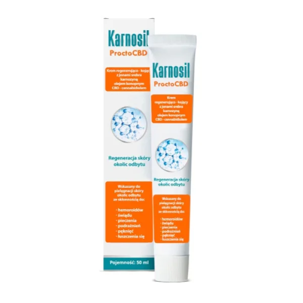 Karnosil ProctoCBD, krem regenerująco-kojący, 50 ml