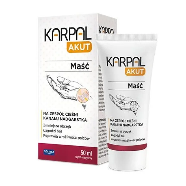 Karpal Akut, maść na zespół cieśni kanału nadgarstka, 50 ml