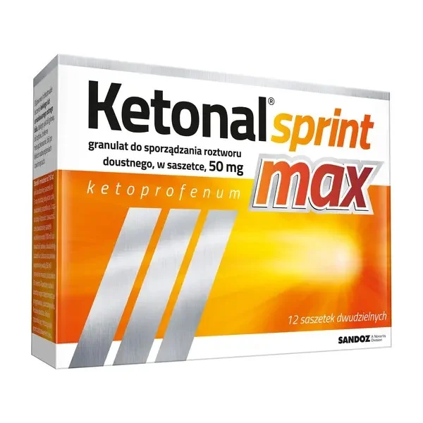 Ketonal Sprint Max, 50 mg, 12 saszetek