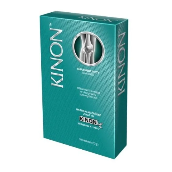 Kinon, witamina K2-MK7 z natto 75 μg, 30 tabletek