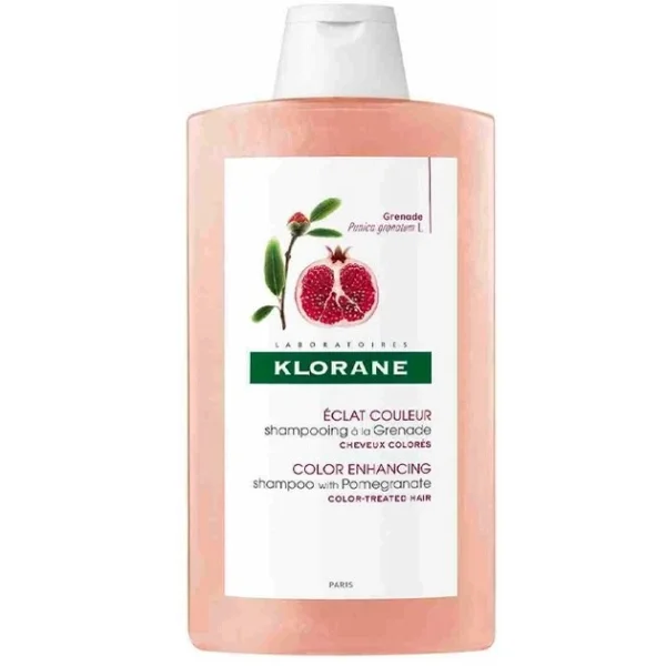 Klorane, szampon do włosów na bazie wyciągu z granatu, 400 ml