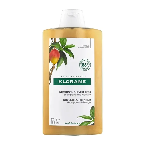 Klorane Szampon odżywczy do włosów suchych z Mango, 400 ml