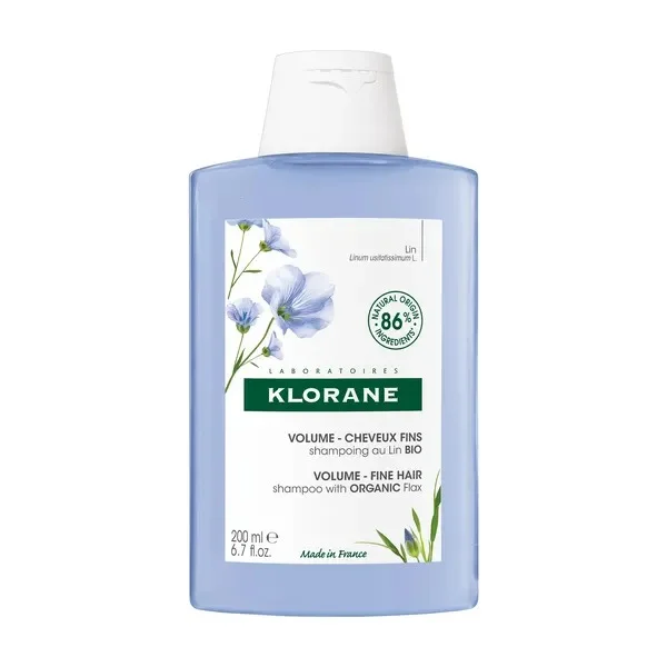 Klorane, szampon z organicznym lnem, 200 ml