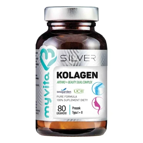 MyVita Silver Kolagen Arthro + Beauty,  typu I i II proszek, 80 g