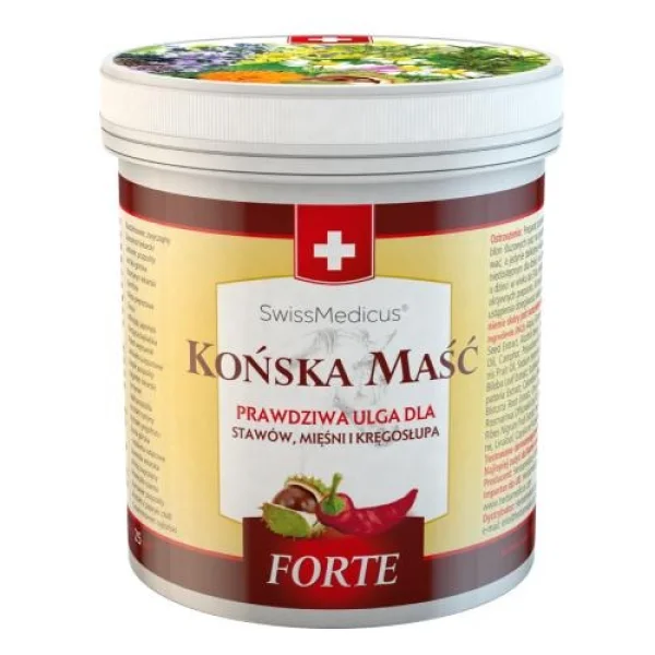 Swissmedicus Końska Maść Forte Rozgrzewająca, 500ml